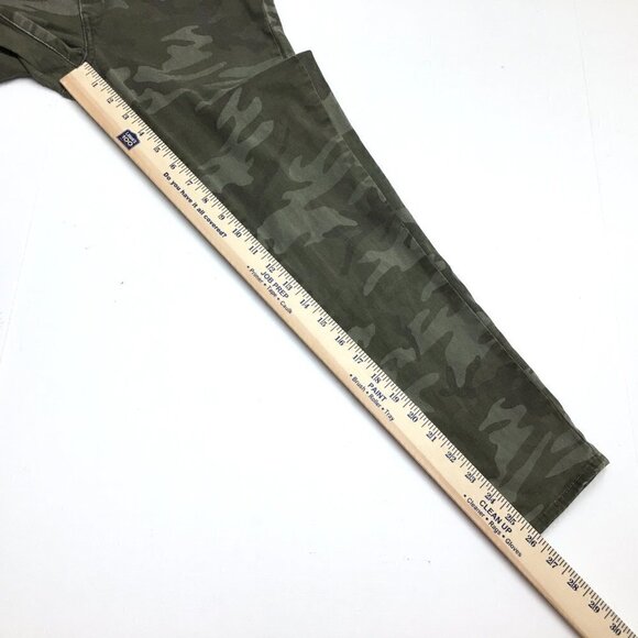 Levi's 711 Women's Green Camouflage Skinny Jeans Straight Leg Stretch 29x26 - Picture 6 of 10